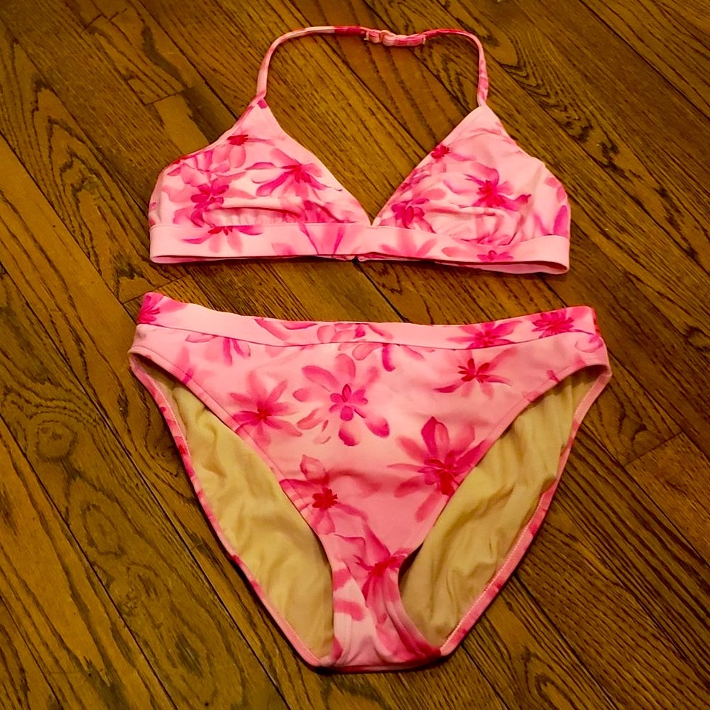 Leilani Swimsuit 2 Piece Pink Tropical Bikini